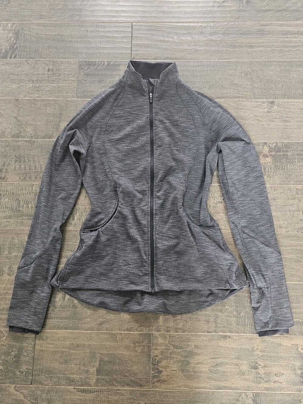 Lululemon Heather Gray Define Full-Zip Athletic Jacket Sz 8